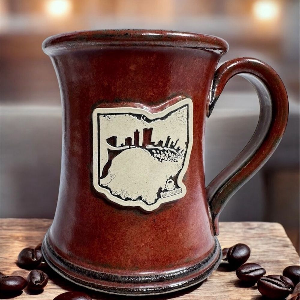 Sunset Hill Stoneware Hand Crafted Coffee Mug Brown Made In USA